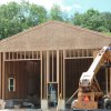 Framing new wood repair shop in CT